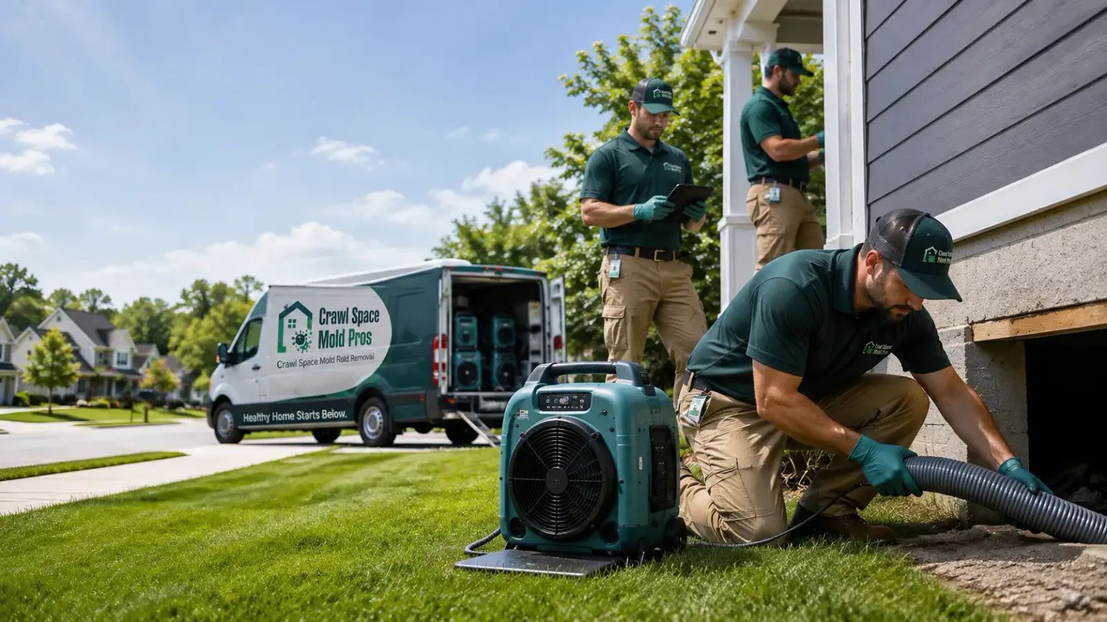 Crawl Space Mold Removal in Arcadia, MI